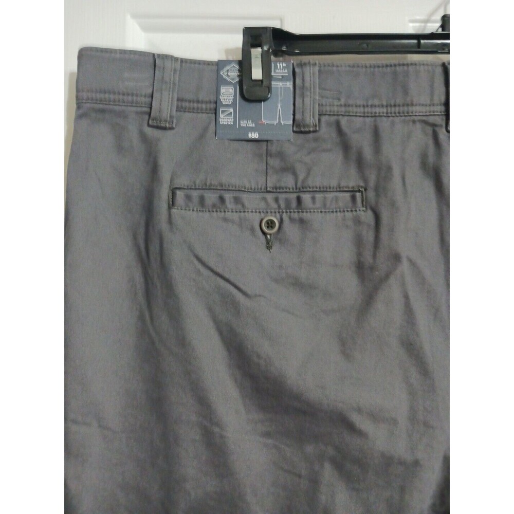 NWT Men's St. John's Bay Big&Tall 11" Flat Front Shorts Size 42 Tall Charcoal - Picture 5 of 6